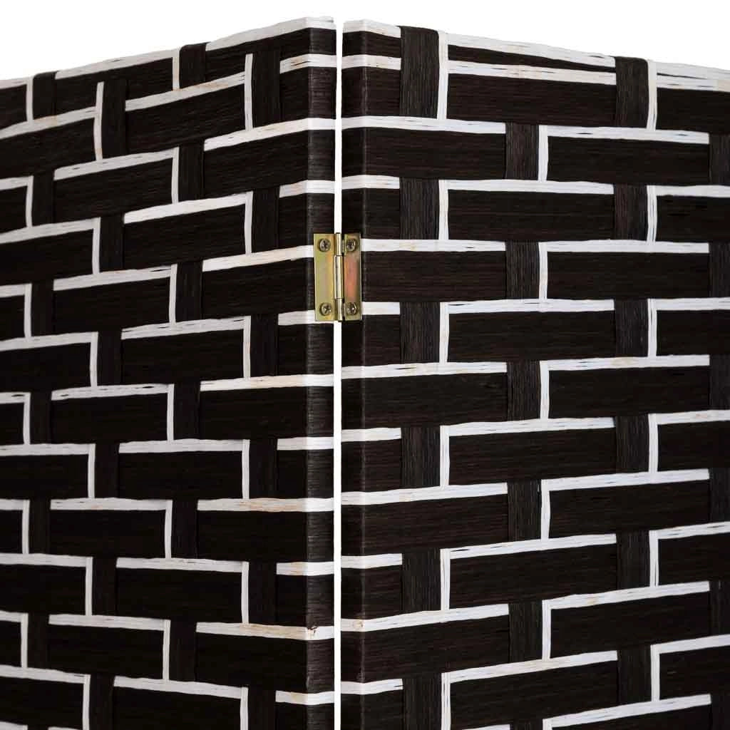 Biombo papel trenzado 4 hojas 50(x4)x3x180h cm