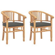 Sedia 2 pz | Sedie da Esterno Marrone 63 x 58 x 89 cm Legno di teak solido