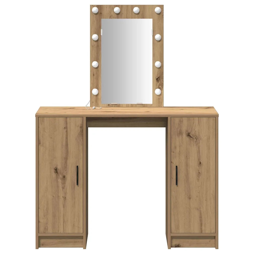 Tavolo da Trucco Marrone 102 x 33 x 135 cm Legno multistrato 865189