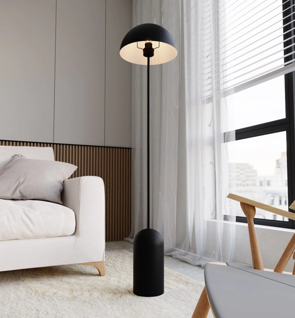 Lampada da terra Emibig Kava nera metallo E27 138cm