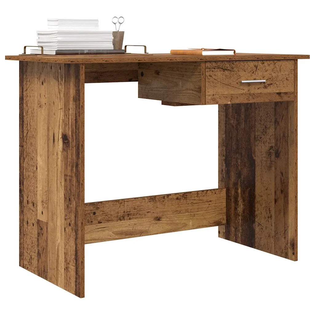 vidaXL Scrivania Legno antico 100 x 50 x 76 cm Legno multistrato