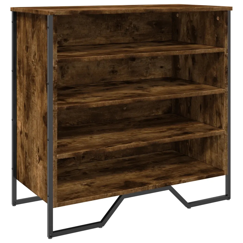 Scarpiera Rovere Fumo 80x38x78 cm in Truciolato 848651