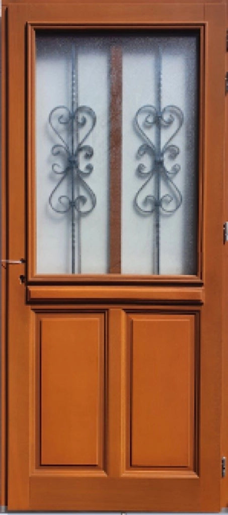 Porta d'ingresso in legno smaltato, Syrah, H.215xl.90 p.sinistra + Maniglia E Botte (rif 010403FP) Lato tavolo senza maniglia