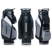 Borsa da golf portatile 36 x 29 x 127 cm 14 scomparti separati pratico contenitore nylon nero 20_0013387