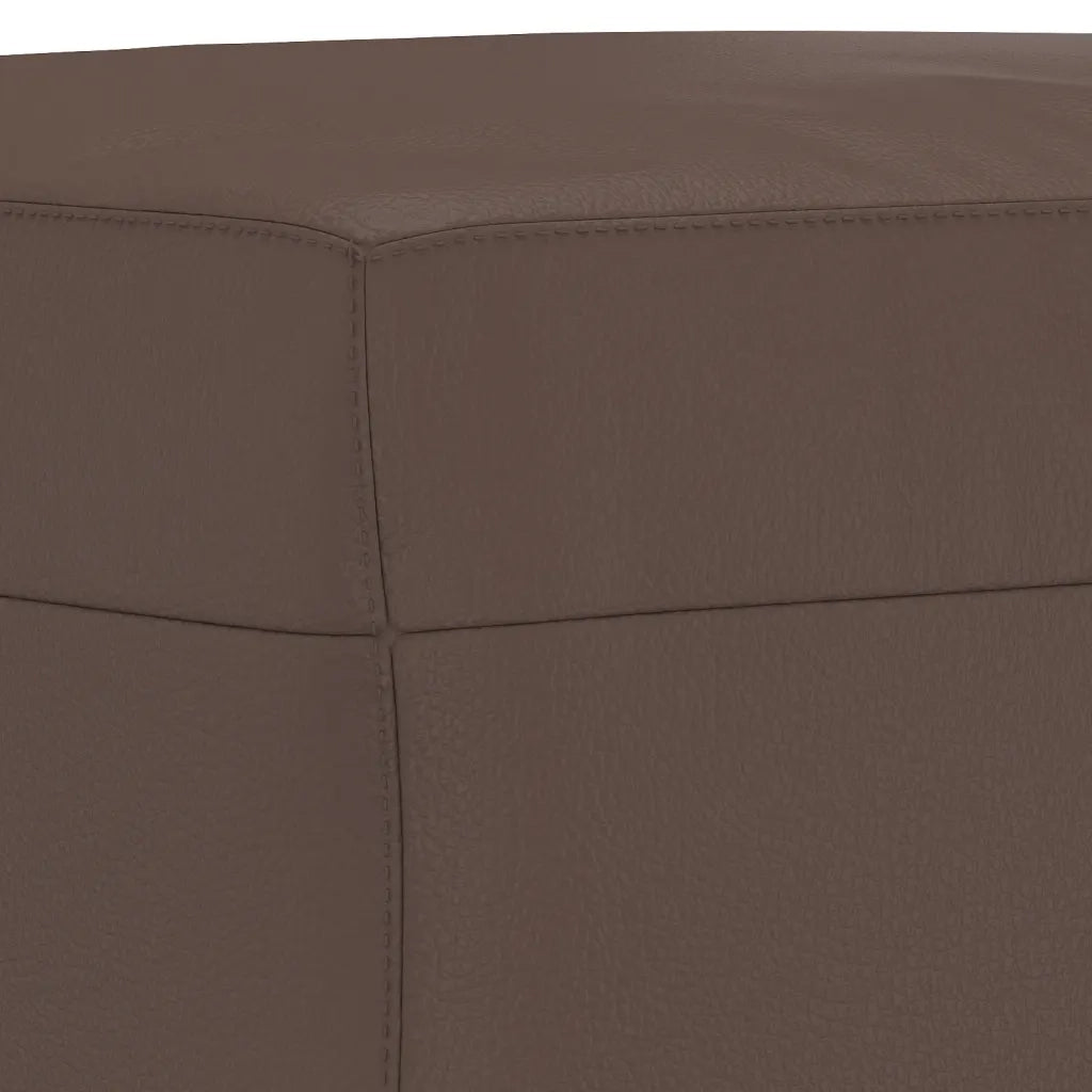 Poggiapiedi Marrone 60x50x41 cm in Similpelle 349337