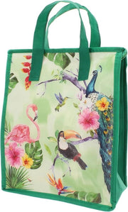 Borsa da picnic e da spiaggia con stampo tropicale - dimensioni 32 x 27 x 13 cm