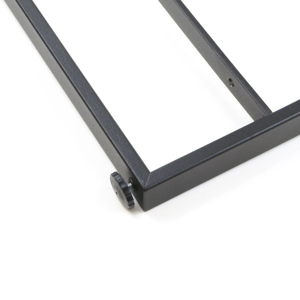 Emuca Scaffale Lader con struttura e ripiani, 1150, Verniciato nero, Acciaio e Legno