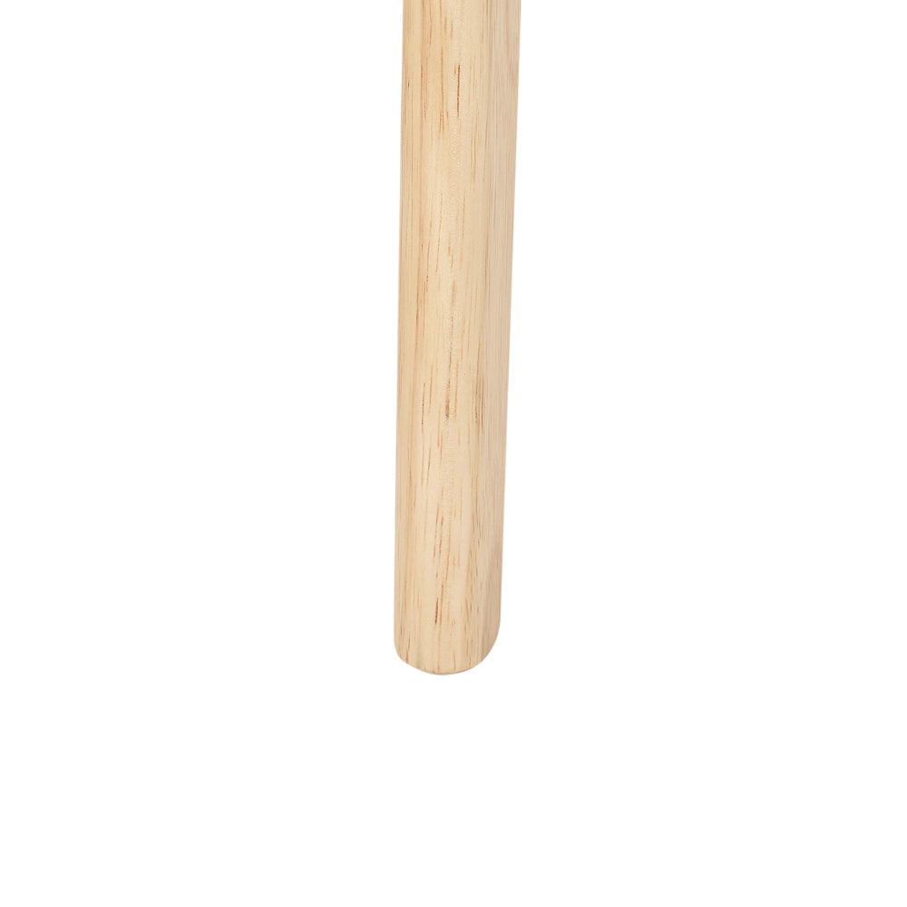 Set di 2 sedie da pranzo in legno di gomma grigio chiaro Seduta imbottita in poliestere Legno chiaro