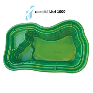 Laghetto da giardino maggiore verde e pompa gda 6000 uvc 11 watt