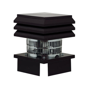 ALLINOX Aspiratore Di Fumo INOX Per Camino Base Quadra Tirafumo Canna Fumaria