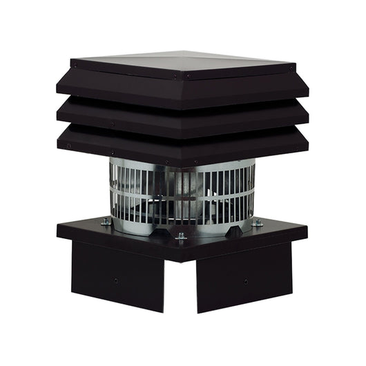 ALLINOX Aspiratore Di Fumo INOX Per Camino Base Quadra Tirafumo Canna Fumaria