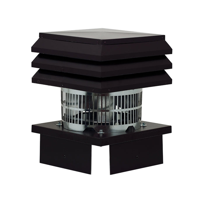 ALLINOX Aspiratore Di Fumo INOX Per Camino Base Quadra Tirafumo Canna Fumaria