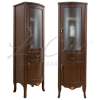 Colonna London classica color noce in legno massiccio