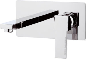 Miscelatore quadrato a parete serie qubika remer