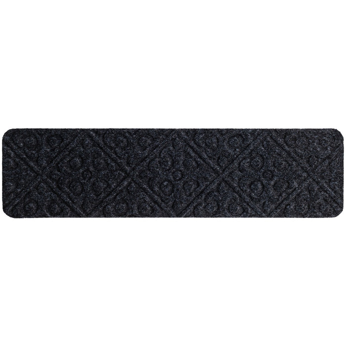 15 tappetini antiscivolo per scale, Tappeti impermeabili per scale bambini anziani animali 76x20cm Grigio-Tappetini