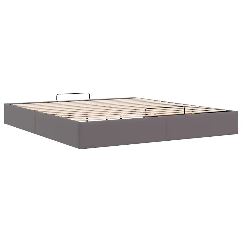Struttura Letto Pouf senza Materasso 180x200 cm Similpelle 3310817