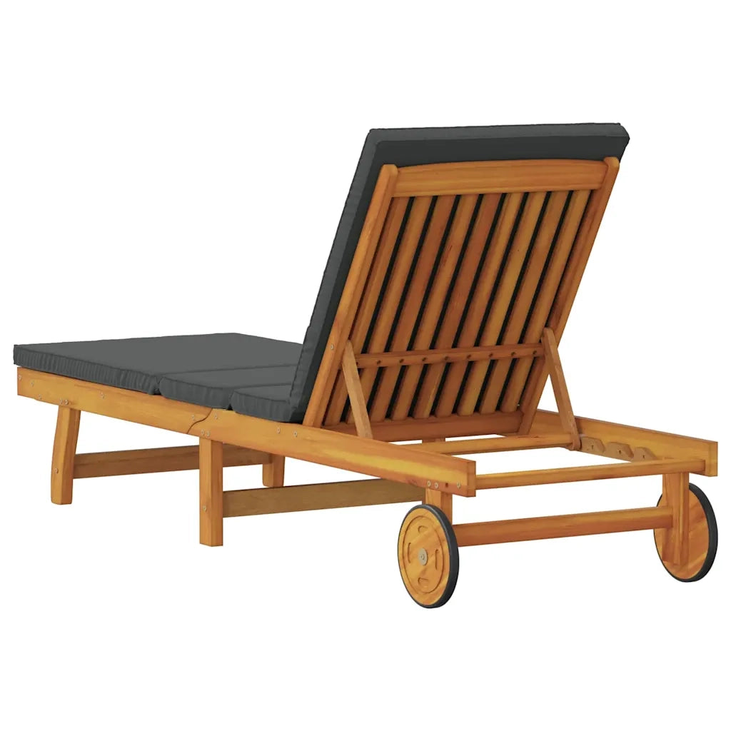 Lettino da sole Marrone 199 x 63 x 85 cm 4105536