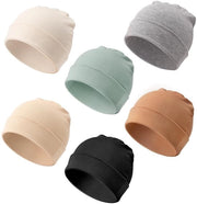 Set di Berretti per Bambini da 6 pezzi - Berretti di Lana - Berretti Piani - Ideali per Neonati/Bambini di 1 anno - Regalo Perfetto - Comodi e Flessibili - Berretti per Bambini