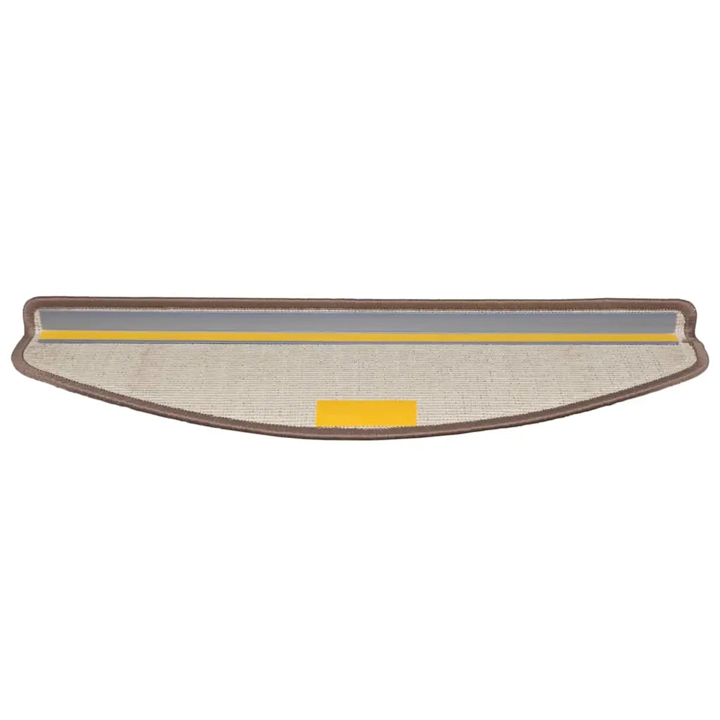 Tappetini per scale autoadesivi 15 pcs Marrone 65 x 21 x 4 cm 42011445