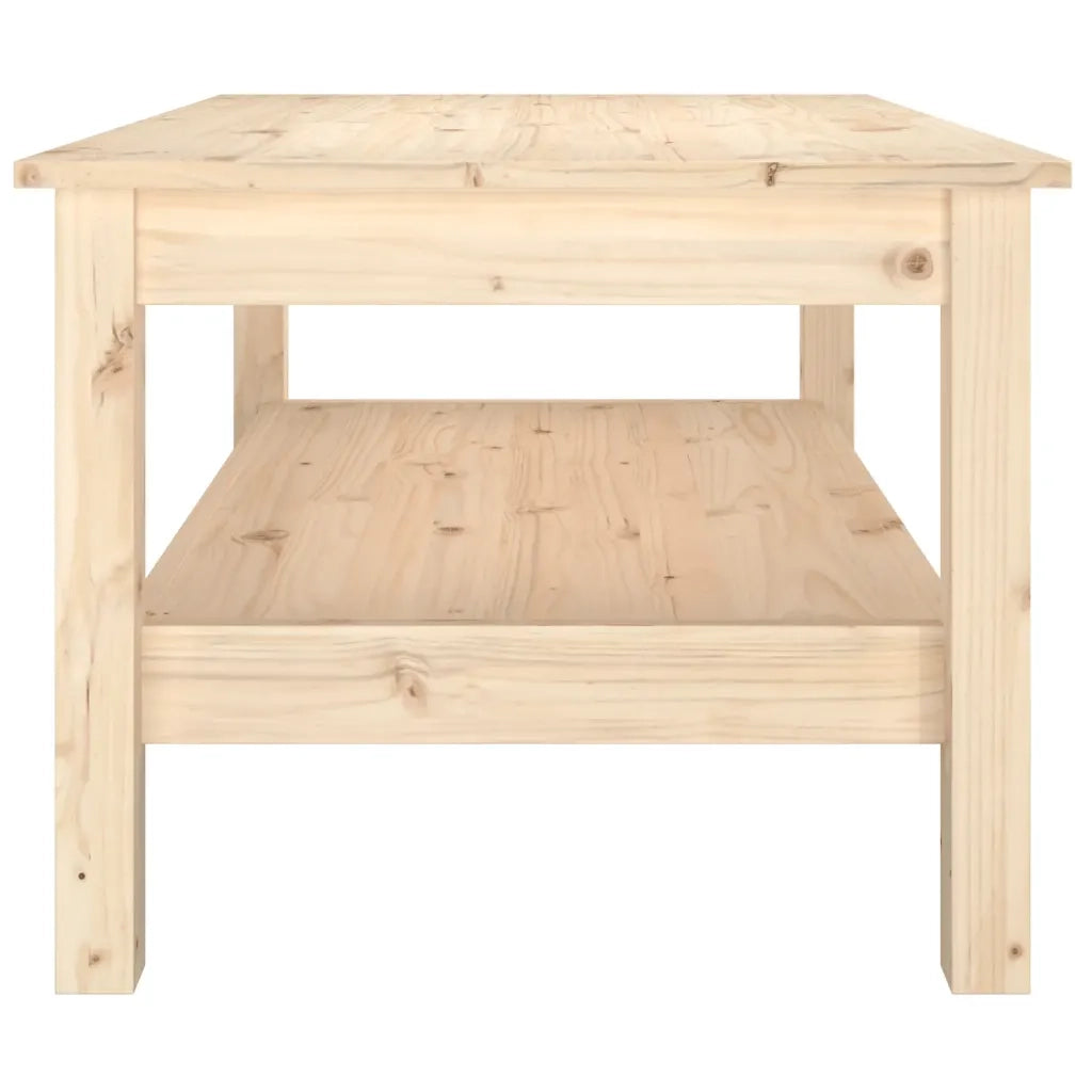 Tavolino da Salotto 80x50x40 cm Legno Massello di Pino 814284