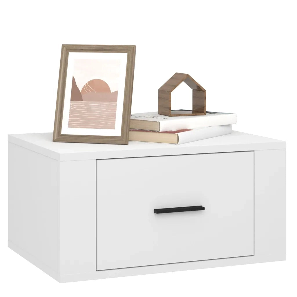 Comodino a Parete Bianco 50x36x25 cm cod mxl 29965