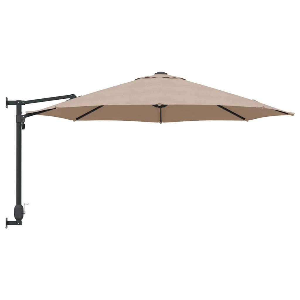 Ombrellone da giardino inclinabile dal design moderno per uso esterno 248 x 248 x 148 cm poliestere color tortora 02_0058629