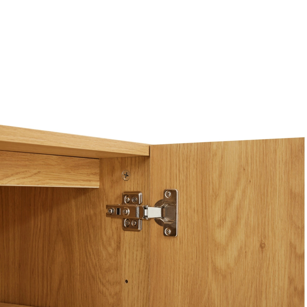 Credenza 100x40x75 cm con ripiano regolabile in truciolare naturale