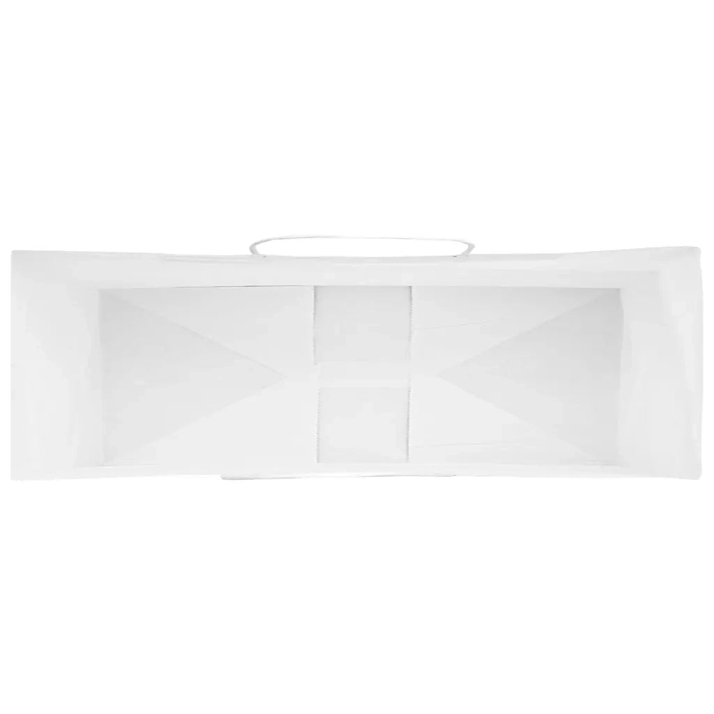 vidaXL Sacchetti di Carta 50 pz con Manici Bianchi 32x12x42 cm
