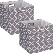 Set di conservazione in tessuto - Set da 2 - Ripiegabile - 27L - 30,5x30,5x30,5 cm