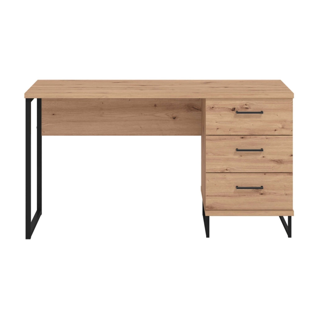scrivania moderna con 3 cassetti cm 137 5x56x75 h - ZENWOOD