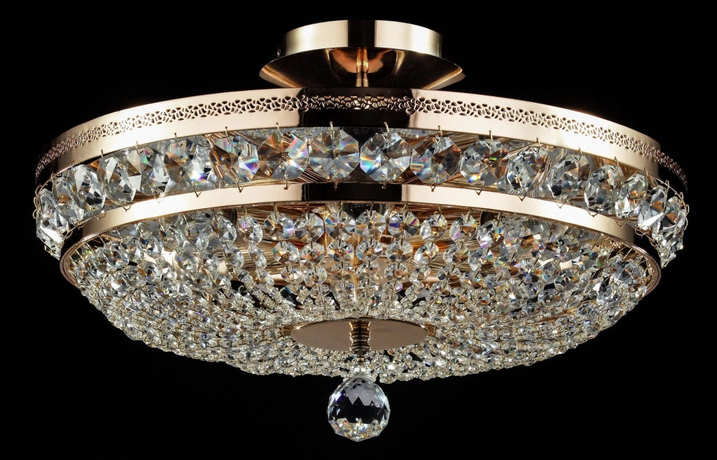 Lampadario Royal Classic in Metallo Ottilia Oro