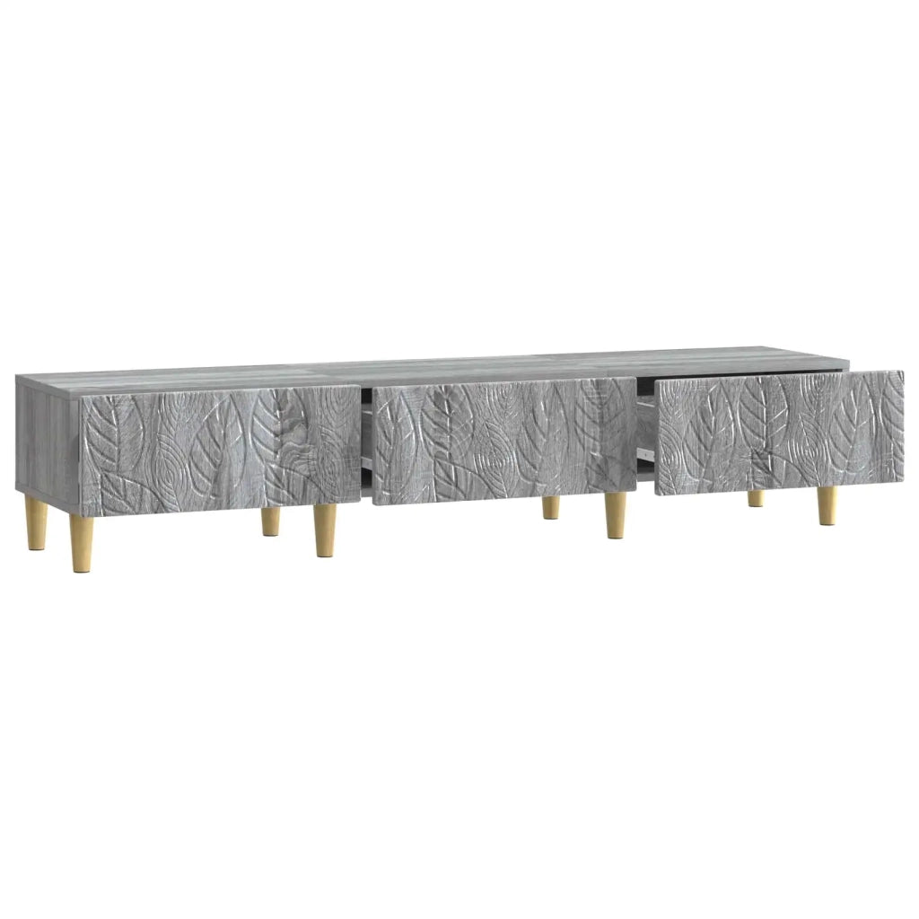 Mobile TV 147 x 34,5 x 30 cm Sonoma grigio Legno ingegnerizzato 895171