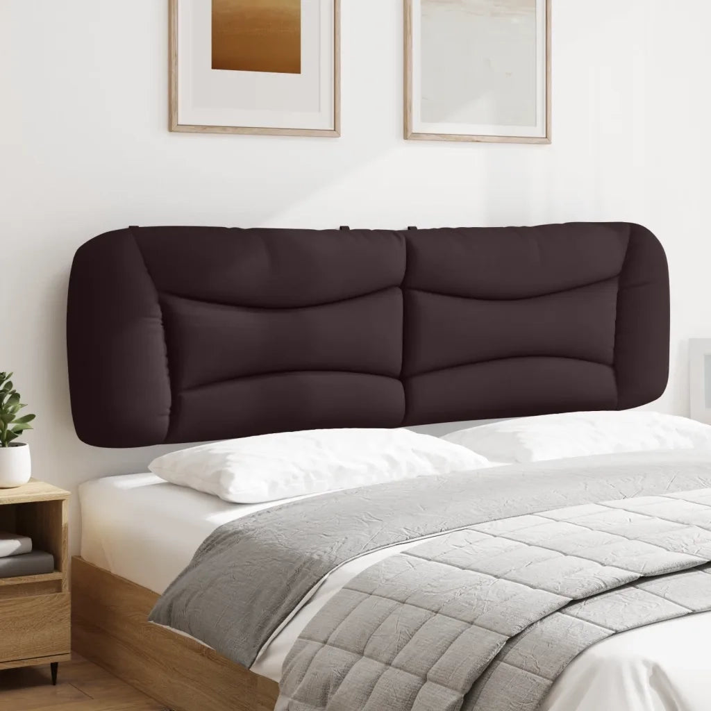 Cuscino Testiera Hvar Marrone Scuro 180 cm in Tessuto 374603
