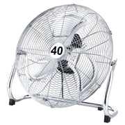 Ventilatore da Pavimento 75W con 3 Pale in Metallo e 3 Velocità – Ventilatore Potente per Casa, Ufficio e Ambienti Professionali