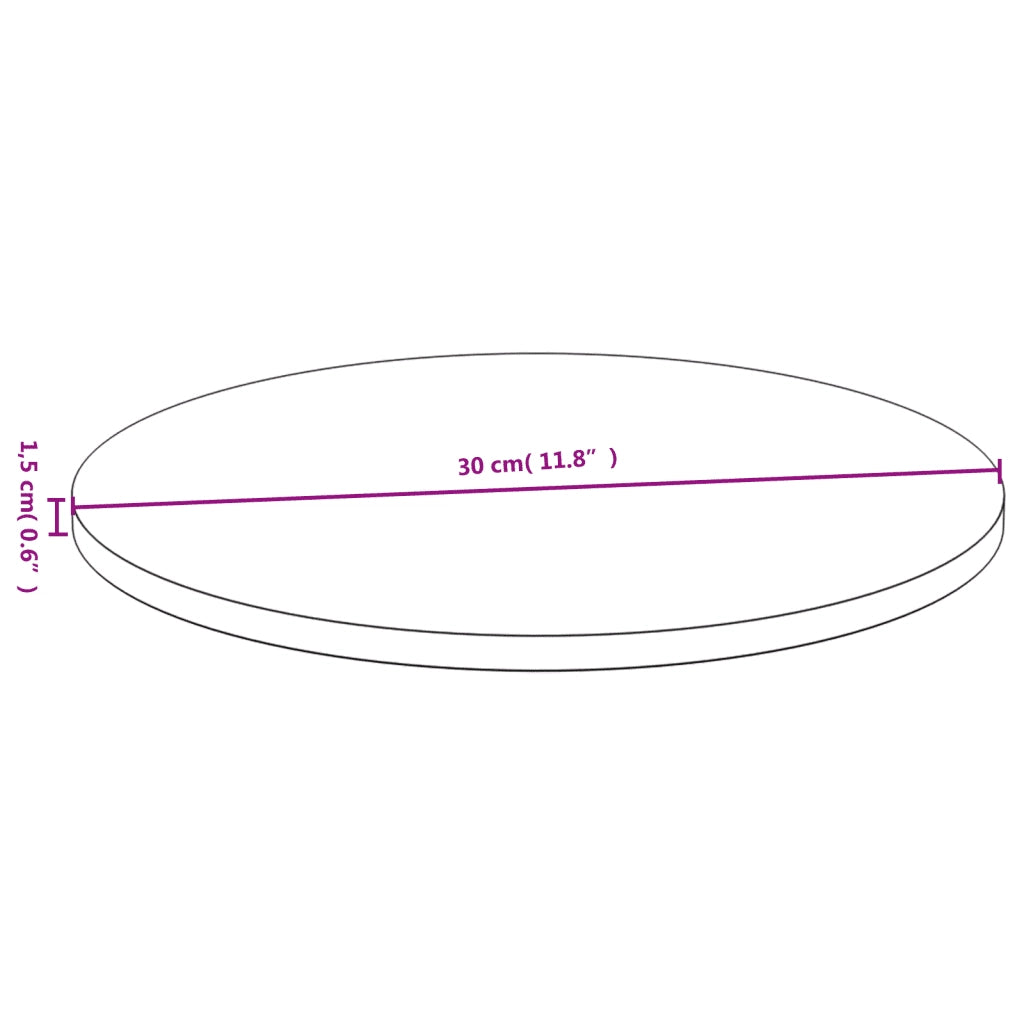 Dessus de table Ø30x1,5 cm bambou
