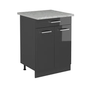 Vicco Base da cucina Antracite lucido 60 cm PL Marmo