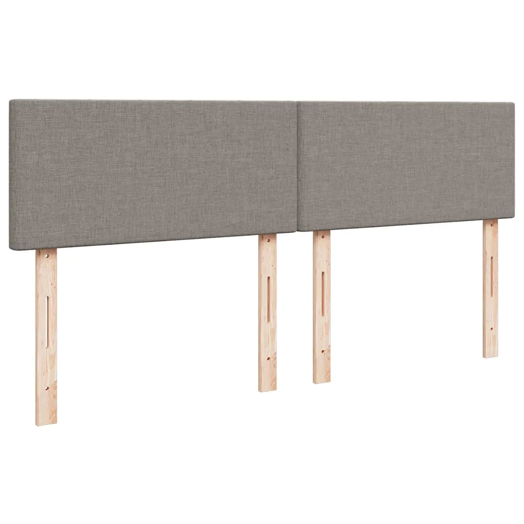 Struttura Letto Pouf con Materasso Tortora 160x200cm in Tessuto 3312240
