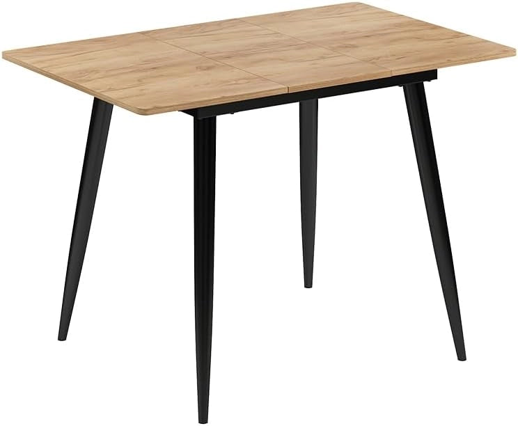 tavolo da pranzo allungabile Beaver, Rovere Goldkraft/Grigio, 120 x 80 cm Estensibile, per un utilizzo flessibile come tavolo da pranzo o da lavoro