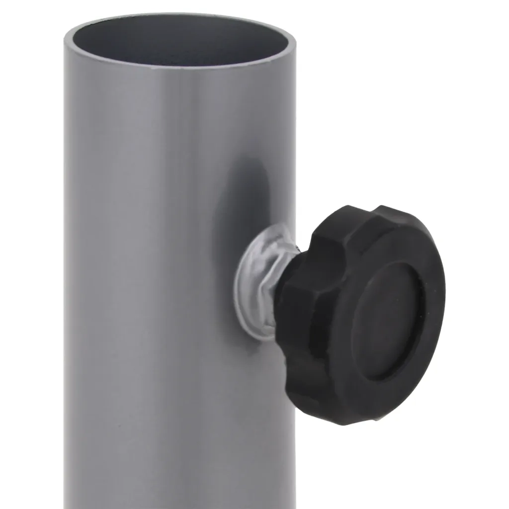 Base per Ombrellone per Palo da ?32/34/38 mm Argento in Acciaio CFW1575005