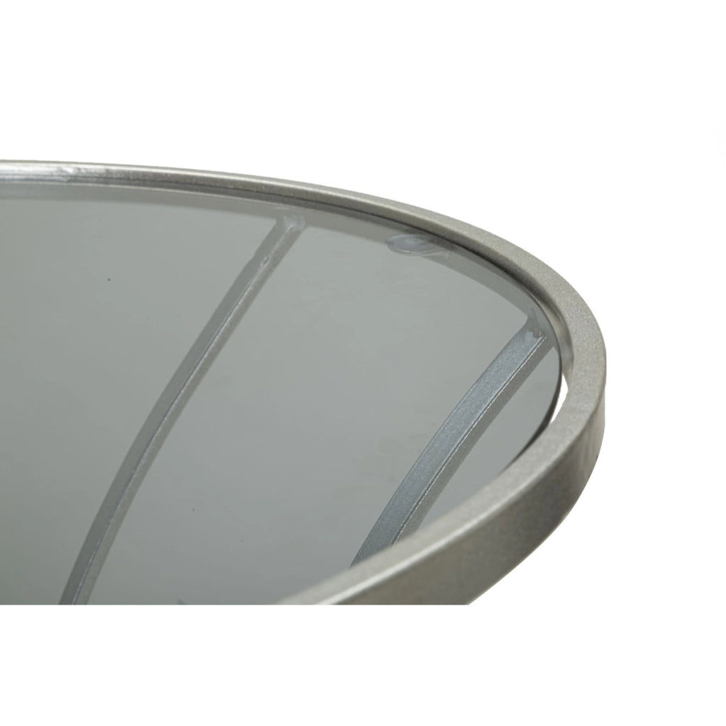Tavolino VKH564, Argento, Metallo, 56x56x68 cm
