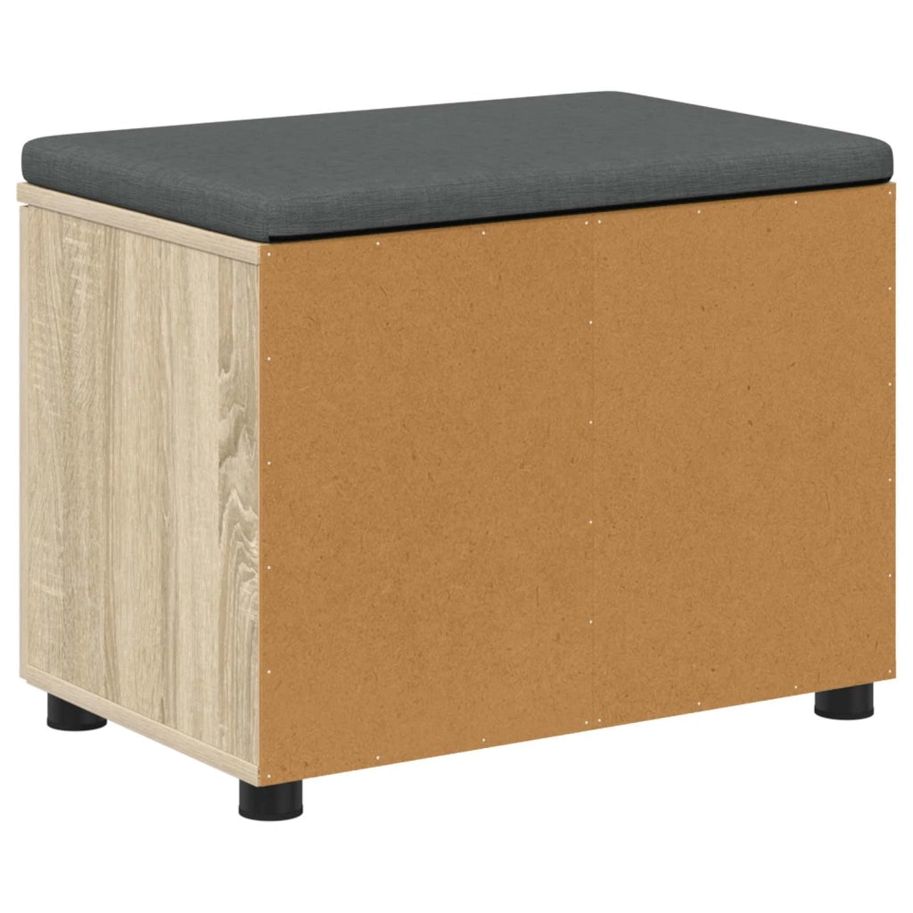 Panca per ingresso con cuscino Rovere Sonoma 60 x 38 x 46 cm 891474
