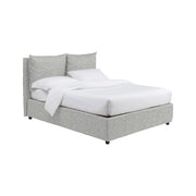 Falmouth, Letto Piazza e Mezza Sfoderabile Made in Italy, Grigio Chiaro