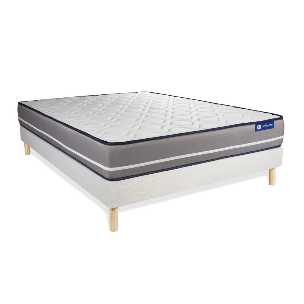 Kit rete e materasso matrimoniale Actilatex pur 140x190cm - Spessore : 20cm - Lattice e memory foam - rigido