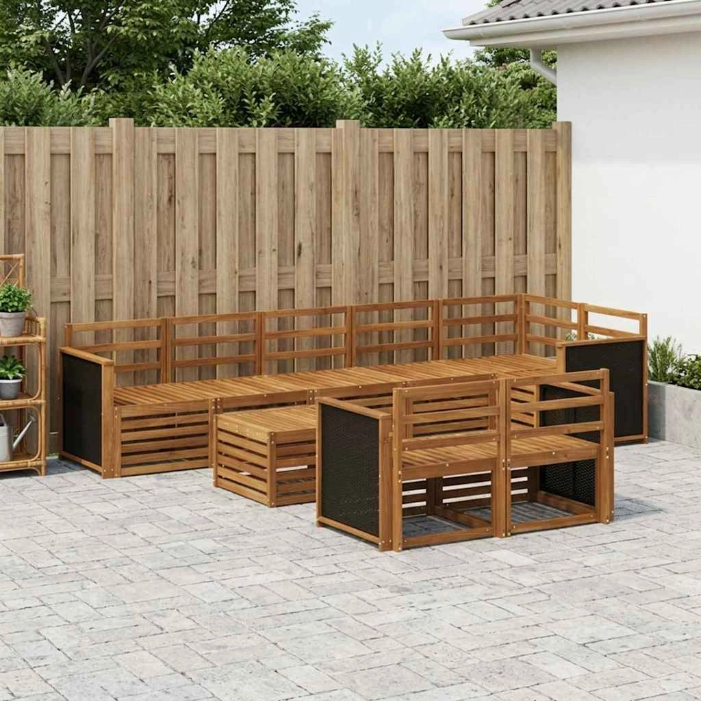 Set divani Legno di Acacia Massello 3384520