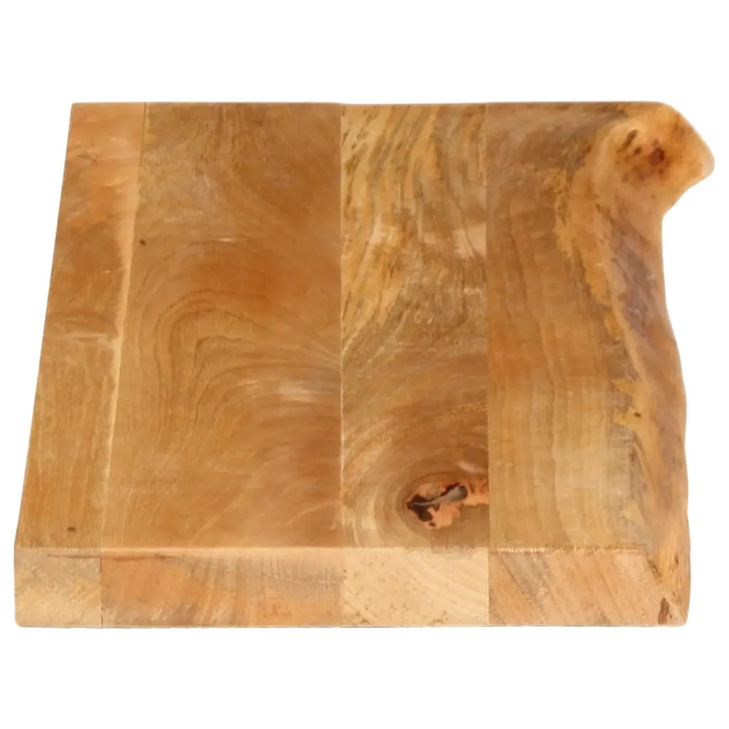 Piano Tavolo Bordi Vivi 90x30x2,5 cm in Legno Massello di Mango 370431