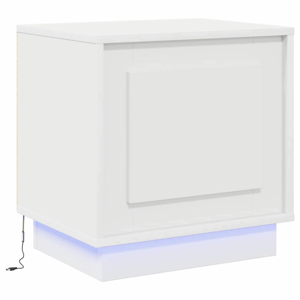 Armadio da Notte Bianco 44 x 34,5 x 45 cm Legno multistrato 869562
