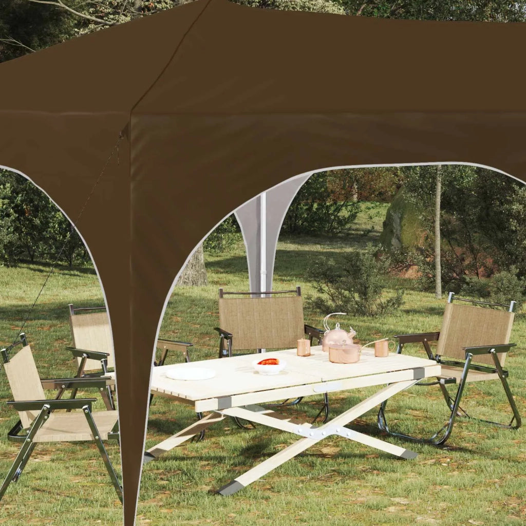 Tenda per feste a pop-up 575 x 288 x 245 cm Tortora