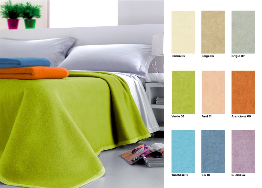 Coperta Jacquard in Misto Lana Modello Jenny - 2 Piazze - Panna 05