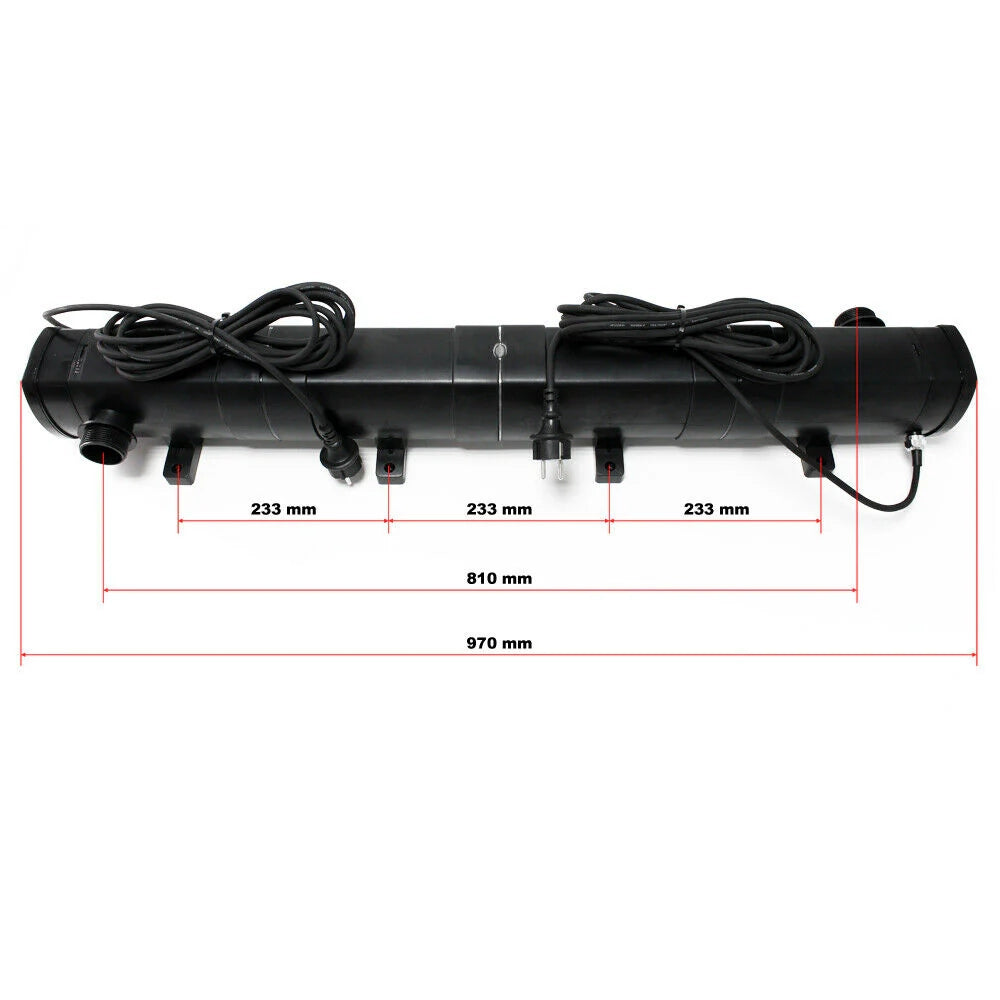 Chiarificatore sterilizzatore con lampada UVC da 72 watt per stagni e piscine con filtro 16_0001529