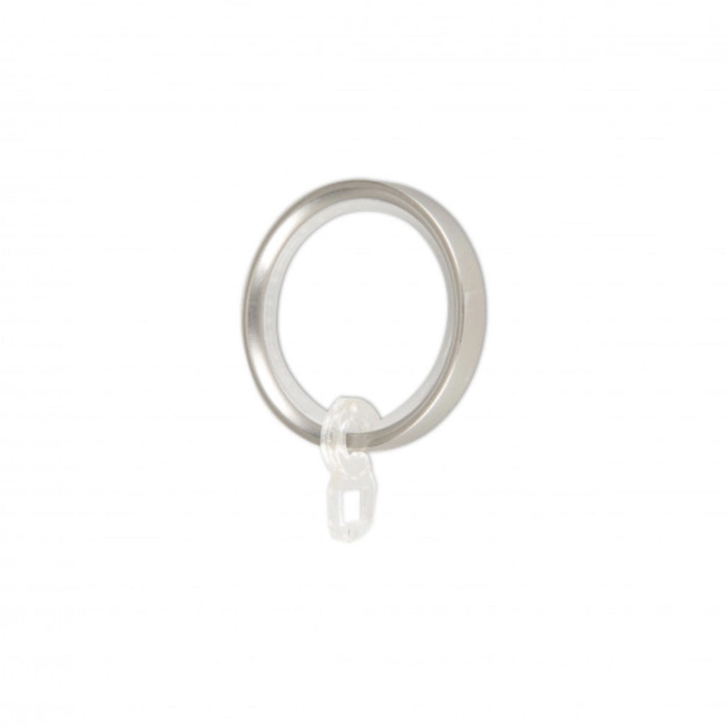 Anelli in metallo cromo per bastone tende 8Pz